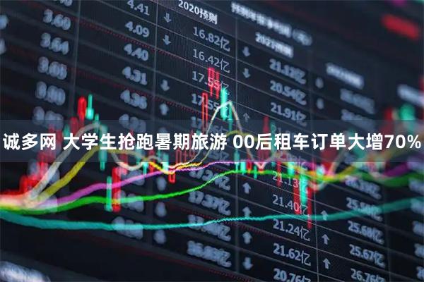 诚多网 大学生抢跑暑期旅游 00后租车订单大增70%